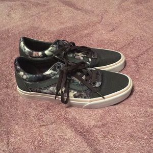 Vans Dark Purple Floral Shoes